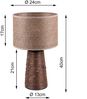 Tischleuchte STRAW aus Naturmaterial Rattan Braun, Höhe 40cm Bild 5