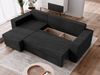 NACANAPA Ecksofa DOMINO, Kleine Ecksofa mit Schlaffunktion und zwei Bettkasten, Liegefläche 140x200 cm, Universelle Ecklösung, 2 Bettzeugcontainer, große Liegefläche 140x200 cm Bild 2