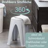 GarPet Sitzhocker Hocker Duschhocker Sitzhocker Drehhocker Schminkhocker rund Bad Praxis Bild 4