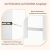 COSTWAY Badregal, Toilettenschrank 168cm mit 2 Türen & verstellbarem Regal Bild 4