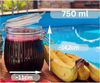 gouveo Vorratsglas geriffelt mit Bügelverschluss - Bügelgläser mit Muster, Glas, (6-tlg, 750 ml), dekorativ Bild 3