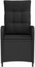 vidaXL Verstellbarer Gartenstuhl Schwarz Poly-Rattan 42027150 Bild 4
