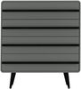 Kommode >Oskar< in Grau - 80x88x39cm (BxHxT) Bild 4
