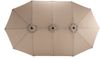 Sonnenschirm doppelseitig mit Kurbel, ca. 451 cm, Khaki, ohne Ständer Bild 4