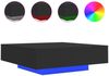 vidaXL Couchtisch mit LED-Leuchten Schwarz 100x100x31 cm 836603 Bild 2