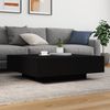 vidaXL Couchtisch mit LED-Leuchten Schwarz 100x100x31 cm 836603 Bild 4