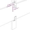 vidaXL Polsterbett mit Kopfteil Stoff Dunkelgrau 140x190 cm Bild 4