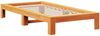 vidaXL Massivholzbett ohne Matratze Wachsbraun 90x200 Kiefernholz 3309010 Bild 5