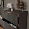 Kommode Marelle Anthrazit/Artisan 80 x 81.2 cm mit 3 Schubladen Vicco Bild 4