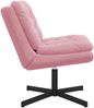 vidaXL Drehender Entspannungsstuhl Rosa 63 x 75 x 76 cm Samt 42007363 Bild 3