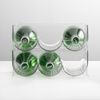 mDesign Weinständer Weinregal Flaschenhalter 4er Set Kunststoff Transparent Bild 3