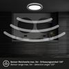 Briloner LED Deckenlampe Move 16W Ø 24 cm schwarz Bewegungssensor neutralweiß Bild 3