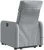 vidaXL Elektrischer Massagesessel mit Aufstehhilfe Hellgrau Stoff 3206726 Bild 5