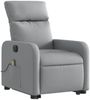 vidaXL Elektrischer Massagesessel mit Aufstehhilfe Hellgrau Stoff 3206726 Bild 4