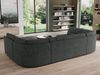 U-förmige Ecksofa, Bigsofa mit schlaffunktion, Wohnlandschaft XXL - MORBIDO U - Dunkelgrau Stoff Bild 3