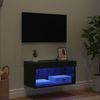 vidaXL TV-Schrankset mit LED Schwarz Eichen-Optik 60 x 30 x 30 cm 882964 Bild 5