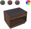 vidaXL Couchtisch mit Infinity-LED Braun Eichen-Optik 70x50x50 cm 847664 Bild 2