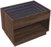vidaXL Couchtisch mit Infinity-LED Braun Eichen-Optik 70x50x50 cm 847664 Bild 5