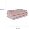roba 3er Windelset 'Lil Planet' - 80 x 80 cm - Stoff - GOTS zertifiziert - Rosa Bild 5