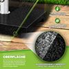 tillvex® Granit Sonnenschirmständer mit Transportgriff Schwarz - 27 kg Rechteckig | Schirmständer Sonnenschirm mit Edelstahlrohr | Balkonschirmständer für Schirmstöcke 16-48 mm & 300 cm Schirmdurchmesser Bild 3