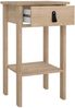 Dmora Nachttisch Inday, Niedrige Kommode, Tisch, Multifunktionaler Nachttisch, 40x34 h70 cm, Eiche Bild 4