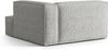 Micadoni Recamiere Nuria Groß 1-Sitzer Rechts Boucle Silber Bild 3