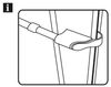 Gardinia Klemm-Vitragenstange silber, 75 - 125 cm Bild 4