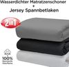 Matratzenschutzbezug Matrazenschoner mit Spannbettlaken - Wasserdichter und Atmungsaktiver livessa, 2IN1 (SPANNBETTLAKEN+WASSERDICHTER MATRATZENSCHONER) 100% BAUMWOLLE Bild 4