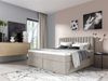 Boxspringbett Schlafzimmerbett LINNEA 180x220cm Stoff Beige inkl. Bettkasten Bild 3