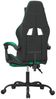 vidaXL Gaming-Stuhl mit Fußstütze Drehbar Schwarz & Grün Kunstleder [349534] Bild 5