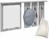 vidaXL Wandmontierter Kleiderständer Grau Sonoma 85 x 10 x 45 cm 874488 Bild 3