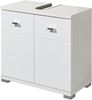 Waschbeckenschrank WBU Unterschrank Beckenschrank POOL Weiß Hochglanz ca. 60 x 57 x 30 cm Bild 5