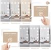 Dripex Schminkspiegel Hollywood Spiegel mit 12/14/15 LED, 3 Lichtfarben Dimmfunktion Bild 3
