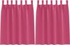 vidaXL Verdunkelungs-Vorhänge mit Ringen 2 pcs Helles Pink 4107623 Bild 2