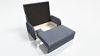 Wohnero 24 Goldi 1 Premium Schlafsessel 90x100 cm mit Schlaffunktion & Bettkasten – Hochwertiger Klappsessel 80x195 cm, Design Sofa Dunkelgrau Bild 4
