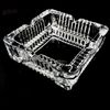 HAC24 Aschenbecher Aschenbecher Glasaschenbecher Tischaschenbecher, Glas eckig 10 x 10 cm Bild 2