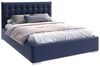 FDM Polsterbett Bettrahmen Bettgestell 90x200, 120x200, 140x200, 160x200, 180x200cm (MADE IN EU - mit hochwertigem Velours Bezug, Bettrahmen, Bett, Optional mit Matratze bestellbar, mit großen gepolsterten Kopfteil, mit Bettkasten zum aufklappen), Meta... Bild 4