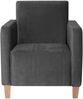 Sessel Karol Bezug Samtvelours Buche natur / anthrazit 22190 Bild 2