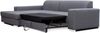 AX LIVING Modernes Schlafsofa grau Marsale Couch in L Form 263 cm L Bild 5