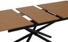 Esszimmertisch HWC-O57, Ausziehtisch Esstisch, Eisen MDF ausziehbar 160-200x90cm ~ Walnuss-Optik Bild 5