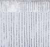 Fadenvorhang Lurex- Optik Fadengardine mit Stangendurchzug Türvorhang, attraktiv und modern in vielen verschiedenen Ausführungen erhältlich Weiß 90x200cm Bild 3