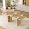 Esstisch ausziehbar H 75 x T 140/180 x B 80 cm, MDF in Eichenoptik, 30 mm Tischplatte, für 6–8 Personen Bild 2