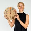 speecheese Wanduhr Kinderuhr mit süßen Tieren Wanduhr aus MDF Bild 2