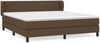 vidaXL Boxspringbett mit Matratze Dunkelbraun 160x200 cm Stoff 3126096 Bild 2