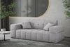 Sofaset Designersofa NANCY 3-2-1 in Stoff Perfekt Harmony Hellgrau Bild 3