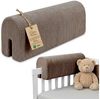 Bettkantenschutz für Kinderbetten 70 cm - Schutz für Bettrahmen Baby Bett rausfallschutz für boxspringbett bettgitter mit Bezug Kantenschutz Kinder Babybett Beige B Bild 5
