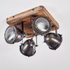 hofstein Deckenleuchte »Gavi« dimmbare Deckenlampe aus Metall/Holz in Braun, ohne Leuchtmittel, Lampenschirm dreh-/schwenkbar, 4xGU10, Spot im Retro-Design Bild 4