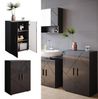 Vicco 'Irma' Midischrank, Holz, 81 x 30 x 60 cm, Schwarz Bild 2