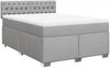 vidaXL Boxspringbett mit Matratze Hellgrau 140x190 cm Stoff 3288190 Bild 3