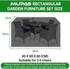 MUPAS Abdeckplane Gartenmöbel 420D Oxford Wasserdicht Winddicht 150x130x90cm Bild 2